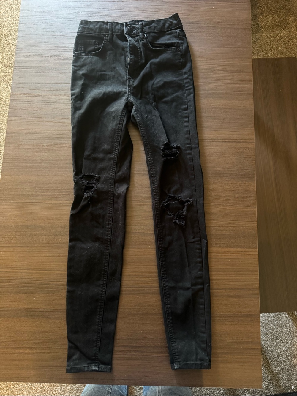 wild fable Black Ripped Skinny Jeans